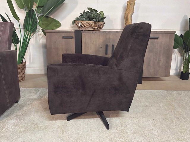 Levo draaibare leren fauteuil - afbeelding 7 van  9