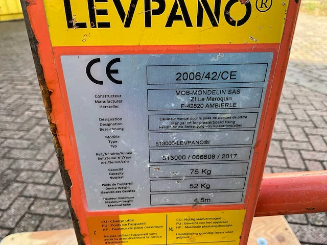 Levpano mondelin platenlift - afbeelding 5 van  6