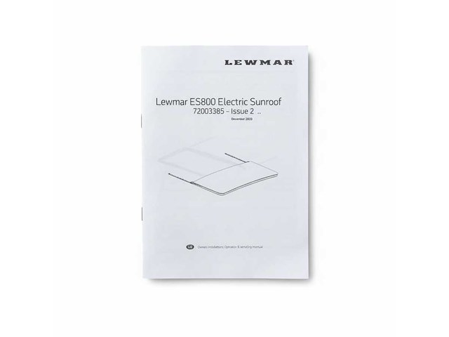 Lewmar es800 electric sliding opening sunroof system - 72003385 - afbeelding 3 van  6