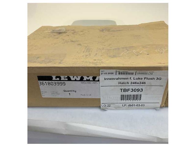 Lewmar marine luik binnenframe 246 x 246 mm - 361803999 - afbeelding 5 van  5