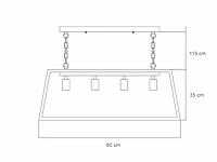 Luce ambiente design led moka hanglamp - afbeelding 6 van  10