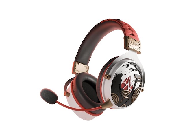 Lexip x ubisoft assassin's creed shadows draadloze gaming headset - afbeelding 1 van  5