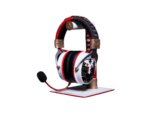 Lexip x ubisoft assassin's creed shadows draadloze gaming headset - afbeelding 2 van  5