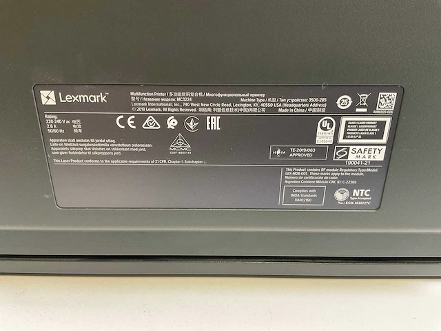 Lexmark (mc3224dwe) colour laser all-in-one printer - afbeelding 7 van  7