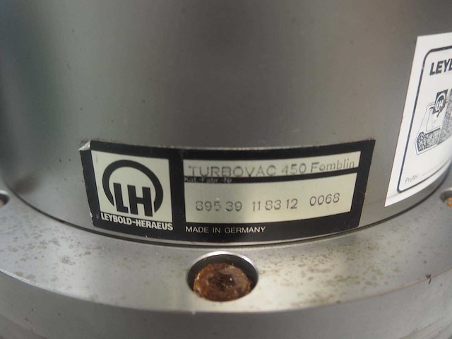 Leybold - turbovac 450 - vacuümpomp - afbeelding 3 van  4
