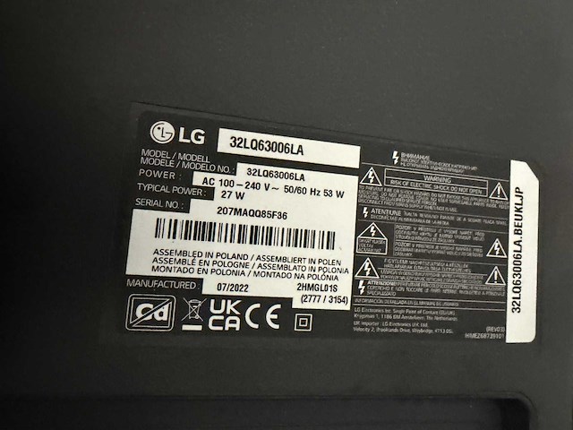 Lg - 32lq6300gla - led televisie - afbeelding 4 van  5