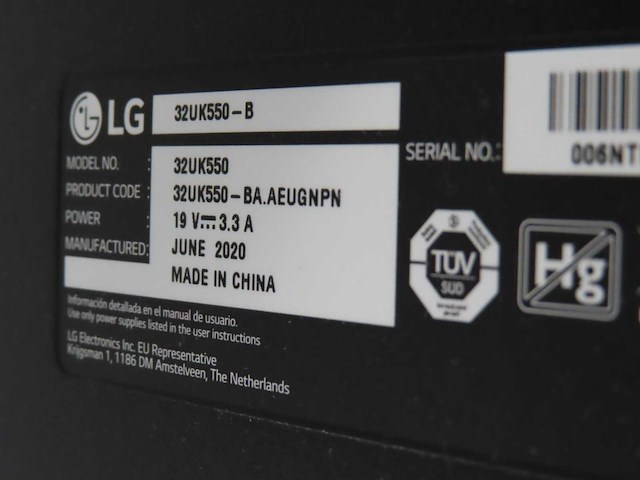 Lg - 32uk550 - monitor - afbeelding 2 van  2