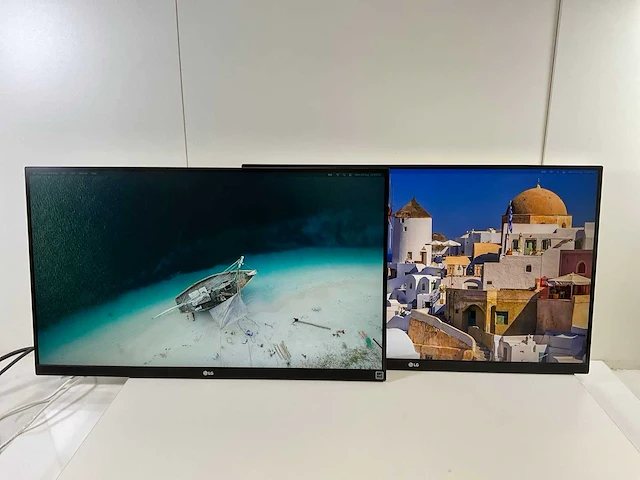 Lg (27ul850) 27”, 3840x2160 (uhd) ips monitors (2x) - afbeelding 1 van  15