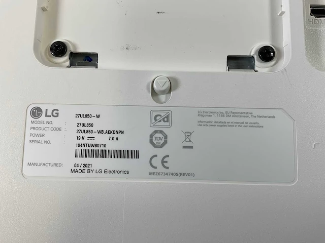 Lg (27ul850) 27”, 3840x2160 (uhd) ips monitors (2x) - afbeelding 7 van  15
