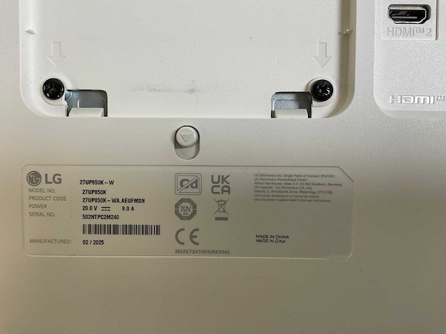 Lg (27up850k) 27”, 3840x2160 (uhd) ips monitor - afbeelding 6 van  6
