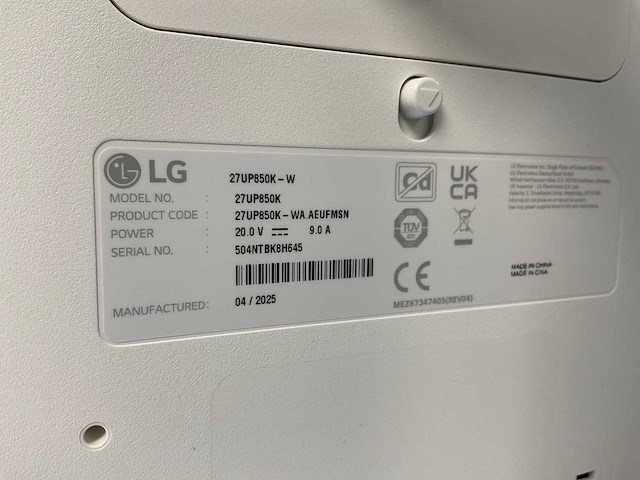 Lg (27up850k) 27”, 3840x2160 (uhd) ips monitors (2x) - afbeelding 3 van  12