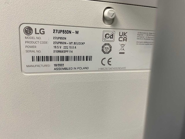 Lg (27up850n) 27”, 3840x2160 (uhd) ips monitors (2x) - afbeelding 3 van  12