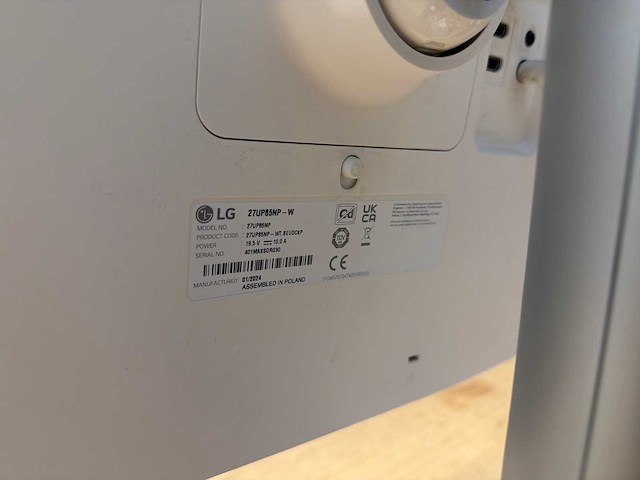 Lg 27up85np monitor (3x) - afbeelding 3 van  4
