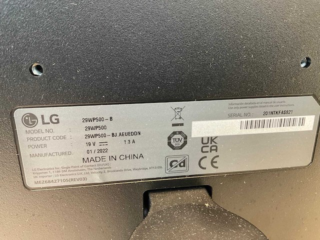 Lg 29wp500 29 inch monitor - afbeelding 5 van  6