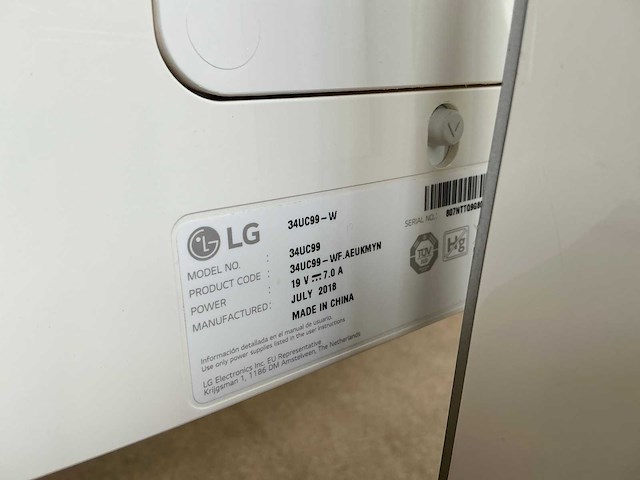 Lg 34uc99-w monitor - afbeelding 4 van  4