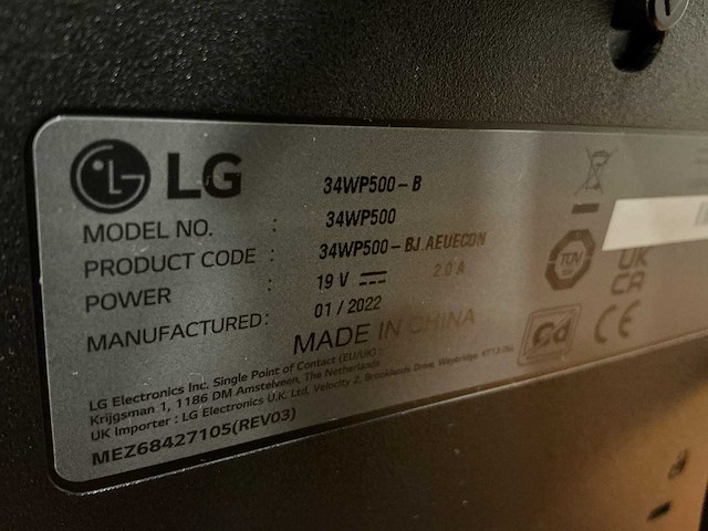 Lg 34wp500 monitor 34” - afbeelding 4 van  4