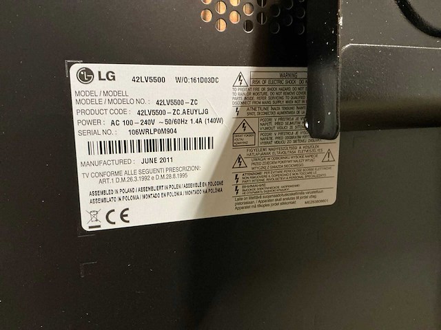 Lg 42lv5500 televisie - afbeelding 7 van  7