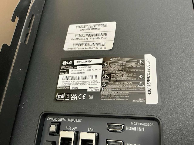 Lg 43ur762 televisie - afbeelding 6 van  7