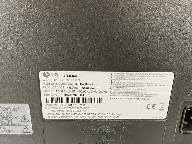 Lg (47ld450) 47”, 1920x1080 (fhd) lcd monitor - afbeelding 6 van  6