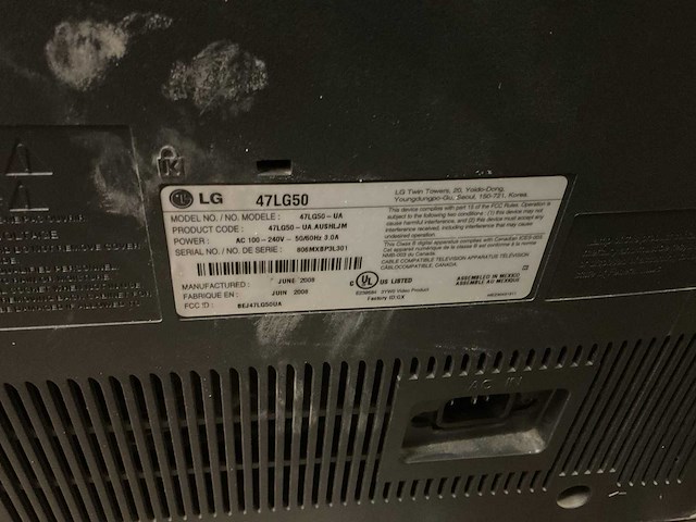Lg 47lg50 led tv - afbeelding 5 van  6