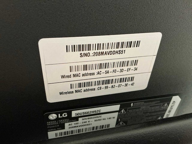 Lg 50us662h9zc 50” televisie op standaard - afbeelding 6 van  6