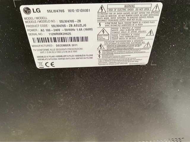 Lg 55lw4708-zb tv - afbeelding 4 van  6