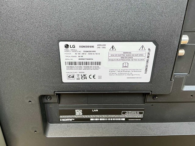 Lg 55qned816re smart televisie - afbeelding 3 van  4