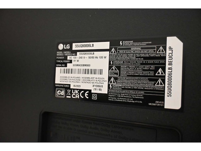 Lg 55uq80006lb 4k televisie - afbeelding 4 van  6