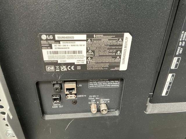 Lg 55ur640s9zd 55” signage tv - afbeelding 5 van  5