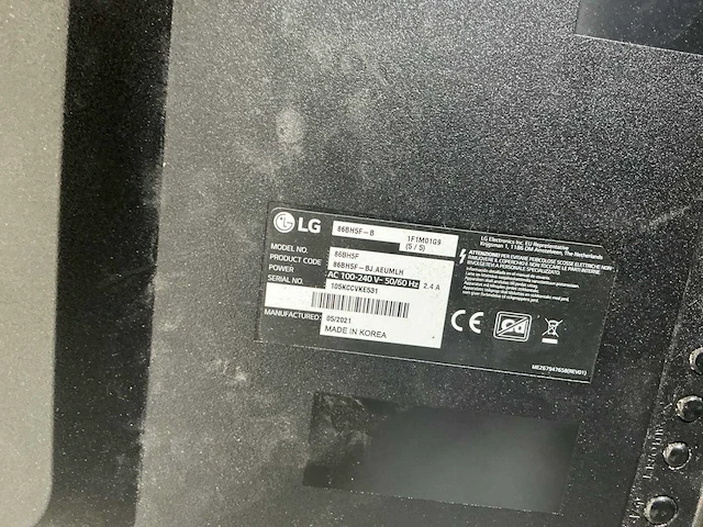 Lg 86bhf monitor - afbeelding 5 van  5