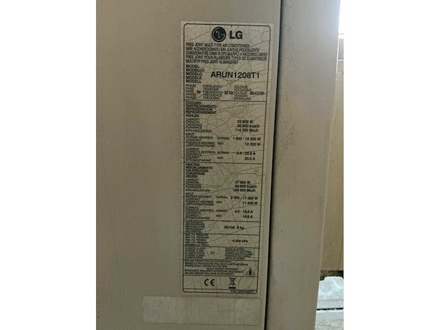 Lg arun1208t1 airconditioning buitenunit - afbeelding 2 van  6