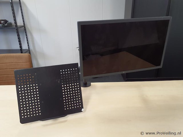 Lg computerbeeldscherm met statief en papierhouder - afbeelding 1 van  4