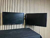 Lg dubbele monitor met neomount arm - afbeelding 3 van  9
