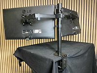 Lg dubbele monitor met neomount arm - afbeelding 4 van  9
