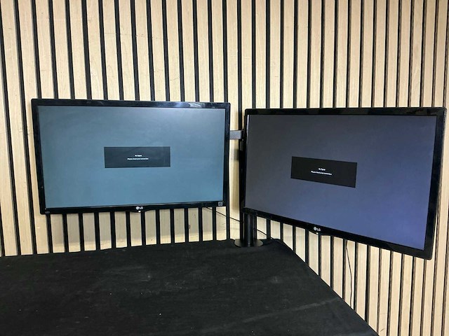 Lg dubbele monitor met neomount arm - afbeelding 8 van  9