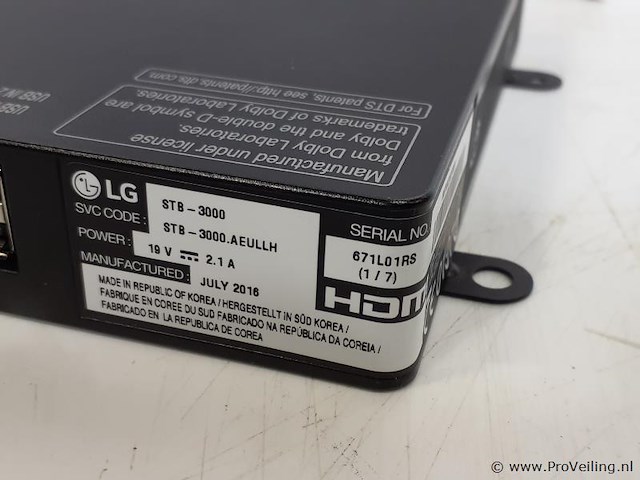 Lg electronics stb-3000 hotel iptv set-topbox - afbeelding 2 van  2