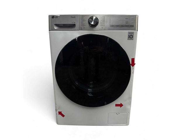 Lg f4dr9537s2w was-droogcombinatie 13 kg met ai dd voor slimme stofverzorging bediening. energieklasse a-20% - afbeelding 2 van  6