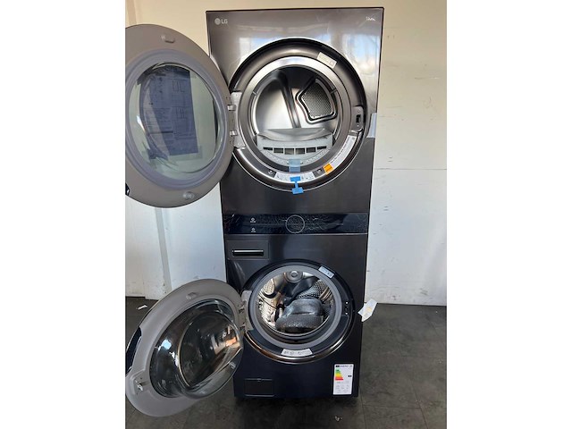 Lg f761towerb, voorbelading, vrijstaand, chroom, rechts, touch, 33 kg - afbeelding 2 van  5