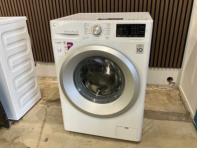 Lg fh4j5dn8 8kg wasmachine - afbeelding 1 van  4