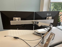 Lg, humanscale 24mk600m monitor (2x) - afbeelding 5 van  18