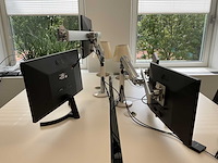 Lg, humanscale 24mk600m monitor (2x) - afbeelding 9 van  18