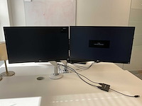 Lg, humanscale 24mk600m monitor (2x) - afbeelding 13 van  18