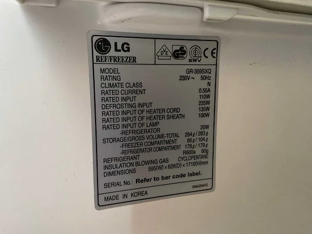 Lg multi air flow koel-vriescombinatie - afbeelding 2 van  7
