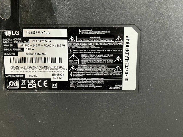 Lg oled77c24la 77” oled televisie - afbeelding 6 van  6