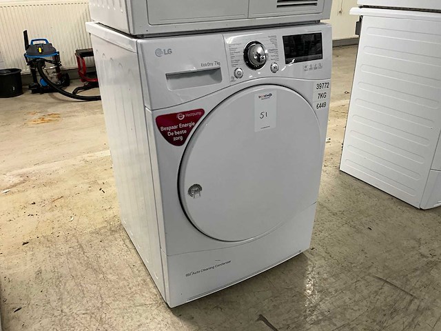 Lg rc7055ah1m 7kg warmtepompdroger - afbeelding 2 van  3