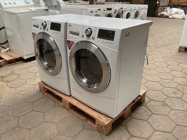 Lg rc9055ap2f wasdroger (2x) - afbeelding 1 van  6