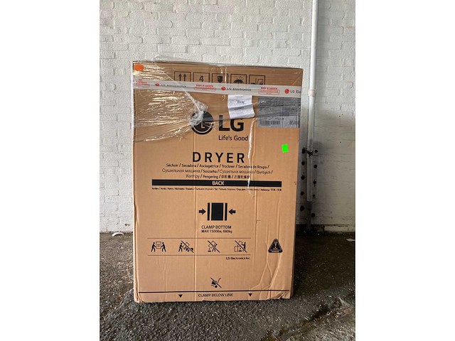 Lg rh6p12bs, vrijstaand, voorbelading, condensatie, koolstof, draaiknop, touch, links, frans display - afbeelding 2 van  4