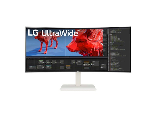 Lg ultrawide monitor curved 38wr85qc - afbeelding 1 van  3