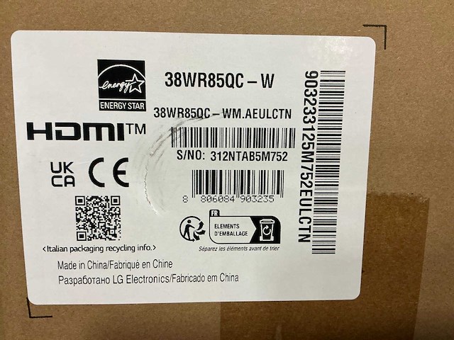 Lg ultrawide monitor curved 38wr85qc - afbeelding 3 van  3
