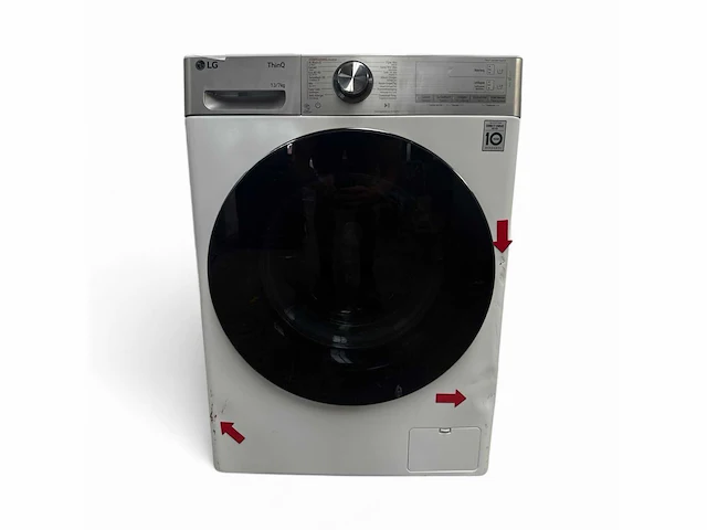 Lg was-droogcombinatie f4dr9537s2w 13 kg energielabel d - afbeelding 2 van  6